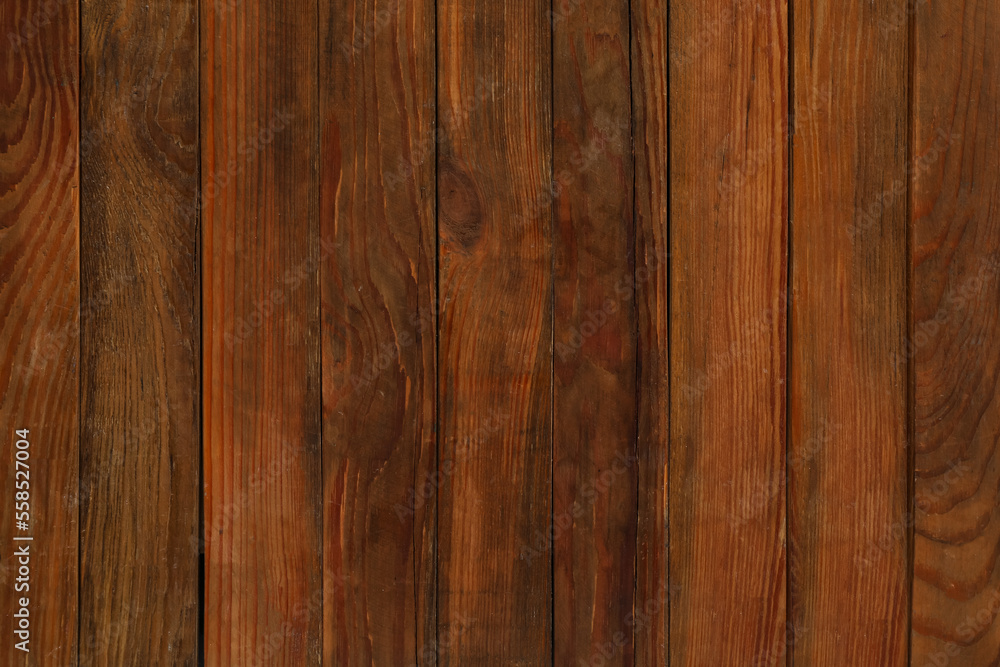 Fototapeta premium Texture of wooden surface as background, top view