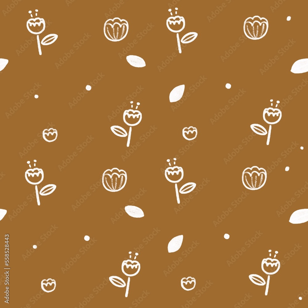 Obraz premium Cute seamless pattern for fabric and wrap paper