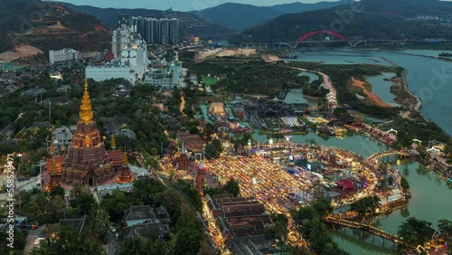 City view of Xishuangbanna timelapsing photo