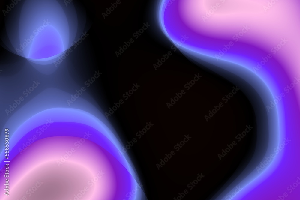 Purple pink liquid wave background. abstract organic flow. Dark lava lamp. Gradient noise pattern.