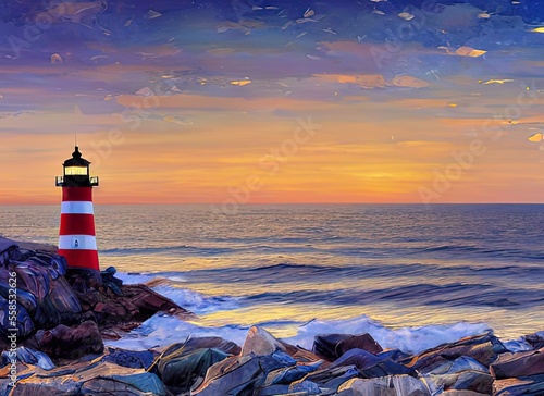 Fototapeta Cape Byron Light. Byron Bay, NSW, Australia. Lighthouse Art.