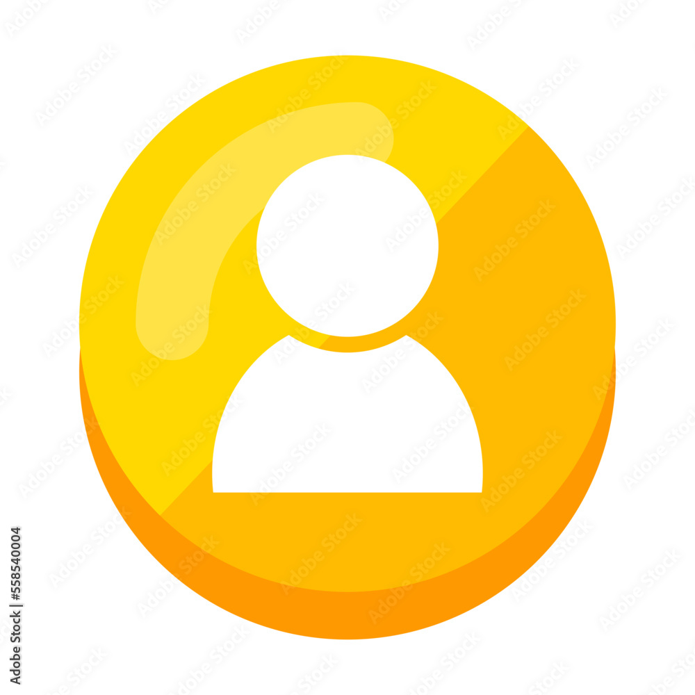 Yellow Contact Icon 10 Yellow Contact Icon 10