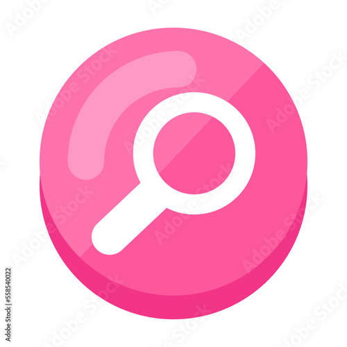 Pink Search Icon 4