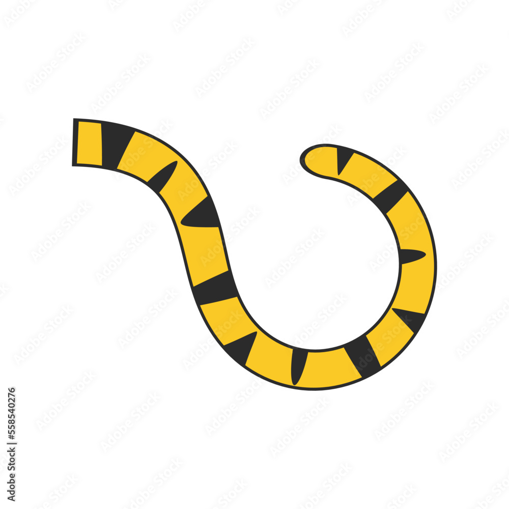 Tiger tail icon vector Tiger tail icon vector