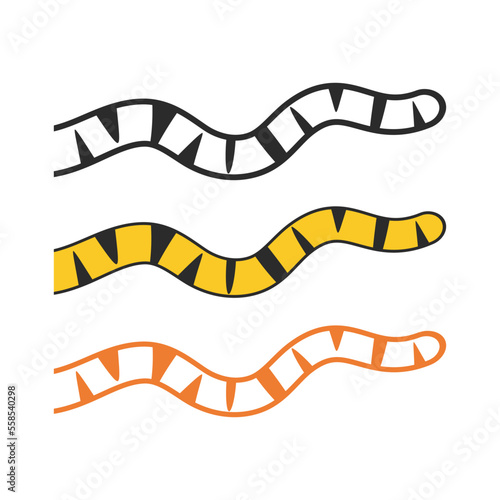 Tiger tail icon vector