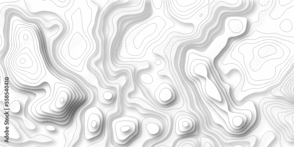 Topographic map. Geographic mountain relief. Abstract lines background. Contour maps. Vector illustration, Topo contour map on white background, Topographic contour lines vector map seamless pattern 