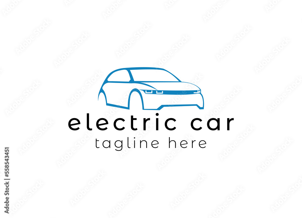 Eco Electric Car logo design Eco Electric Car logo design