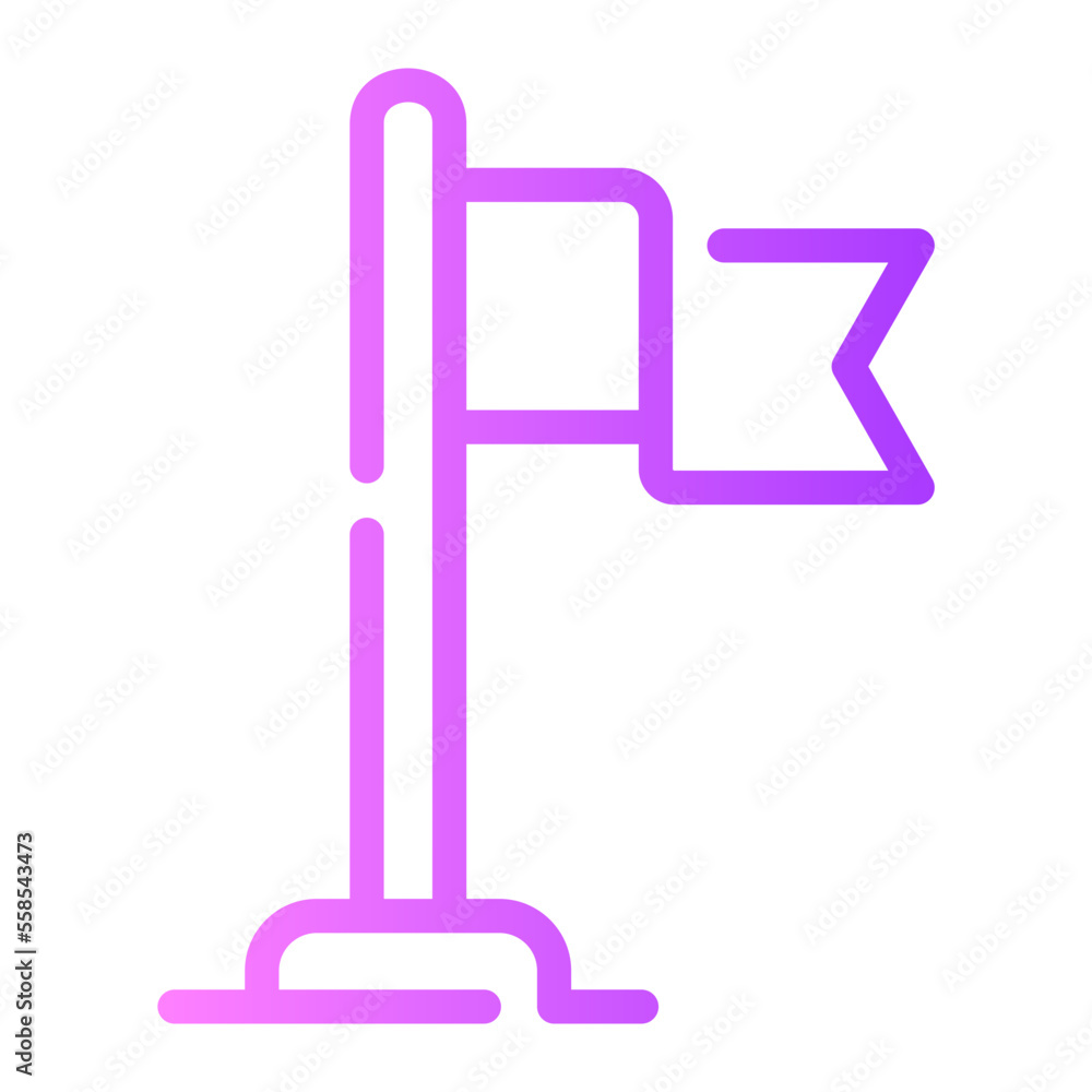 flag gradient icon flag gradient icon