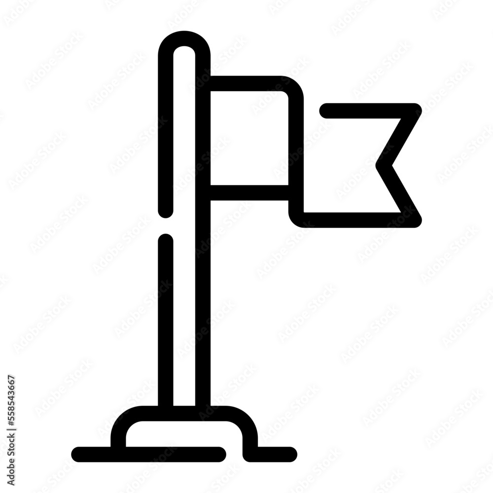 flag line icon flag line icon