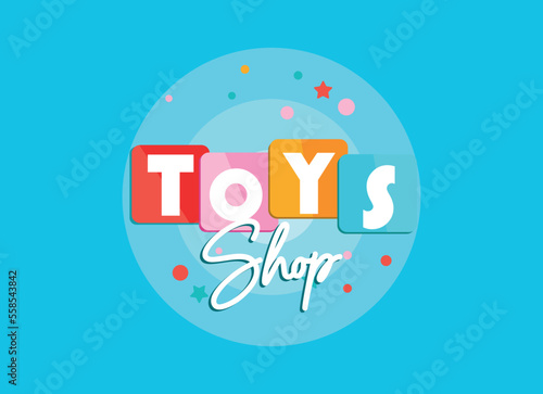Toys shop creative logo