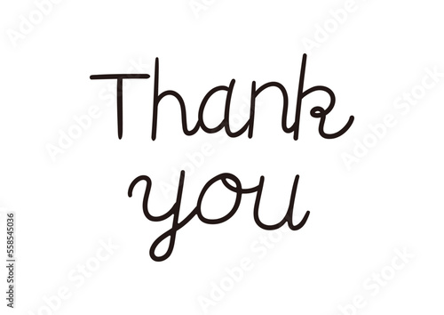 手書きのthank you メッセージ
