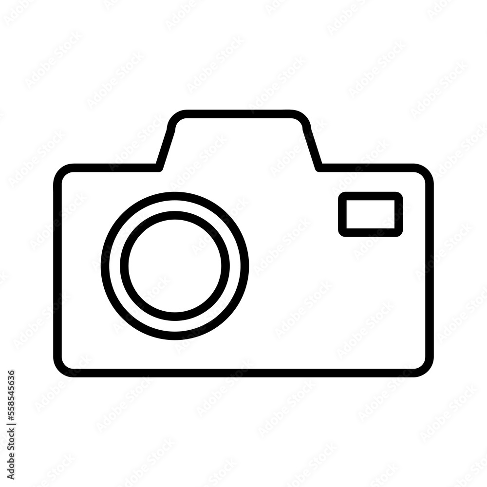 Camera Icon vector illustration on white background Camera Icon vector illustration on white background