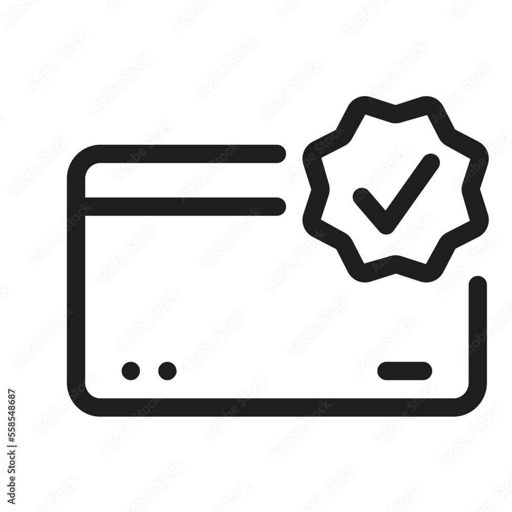 credit card Certificate done checkmark icon credit card Certificate done checkmark icon