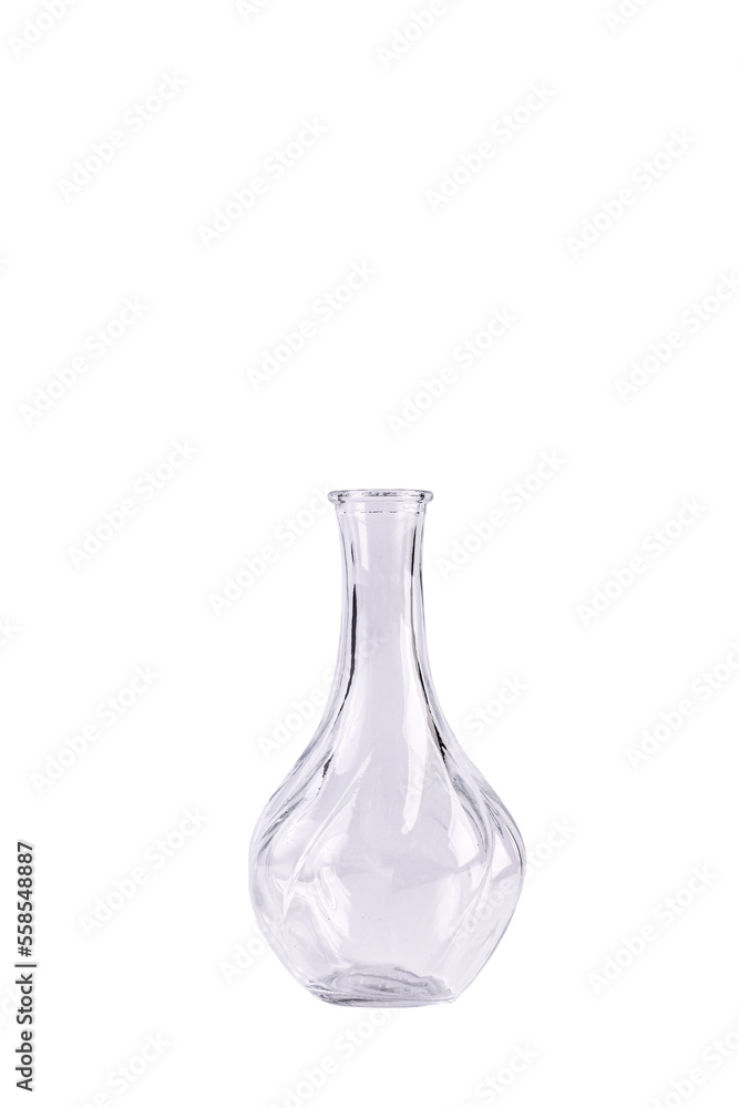 Elegant glass vase isolated on transparent background Elegant glass vase isolated on transparent background