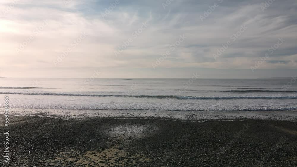 Hazy horizon and slow moving waves in liftoff aerial video Hazy horizon and slow moving waves in liftoff aerial video