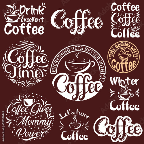 Coffee bundle t shirt design 