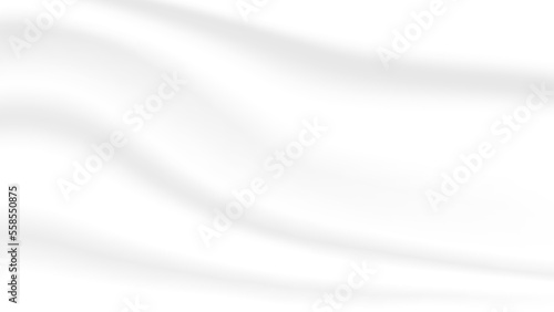 abstract white silk fabric background with soft and smooth wave texture for luxury graphic design