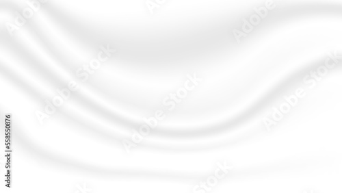 abstract white silk fabric background with soft and smooth wave texture for luxury graphic design