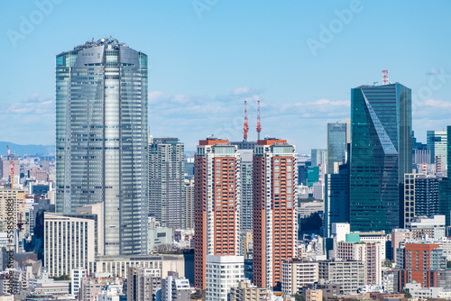 日本の首都東京都の都市風景