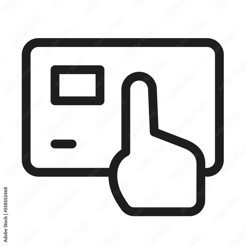 credit card hand cursor icon credit card hand cursor icon