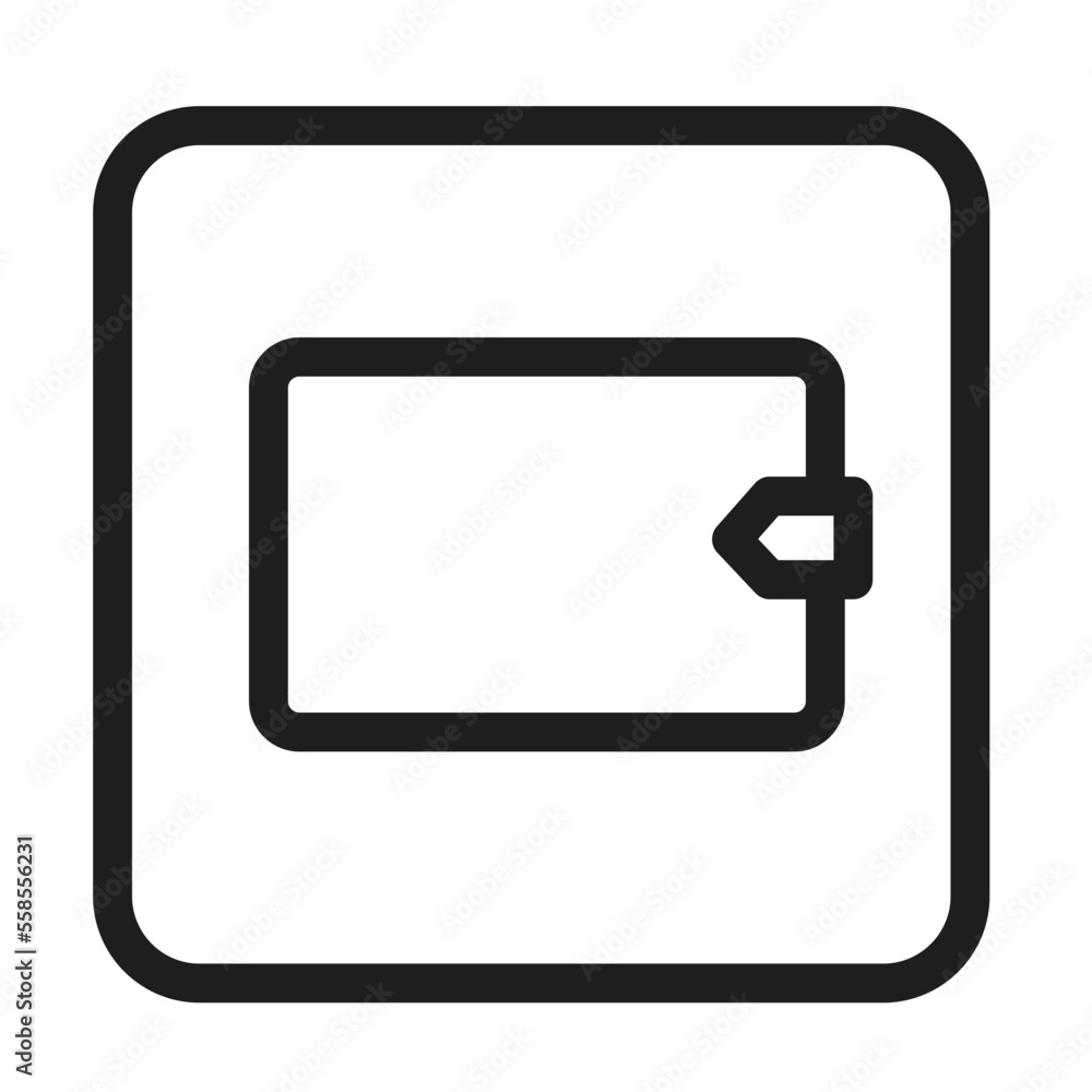 wallet square icon wallet square icon
