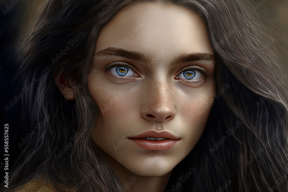 Fototapeta premium Portrait of a pretty girl