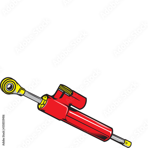 Thailook Part Motorcycle Stabilizer vector