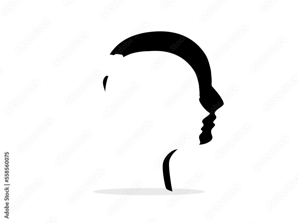 Male and female silhouette logo. man and woman icons isolated on white ...