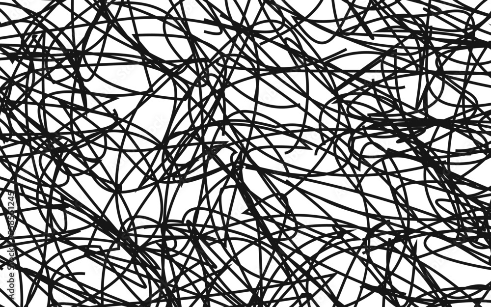 Fototapeta premium Abstract line black and white background