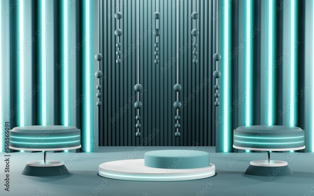 3D render of pastel template soft blue minimal background for show products 3D render of pastel template soft blue minimal background for show products