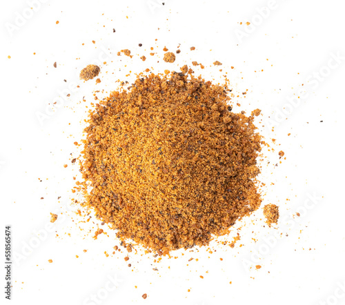 Fototapeta Naklejka Na Ścianę i Meble -  Nutmeg powder on transparent png