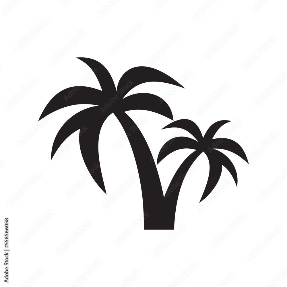 palm tree travel icon , vacation icon