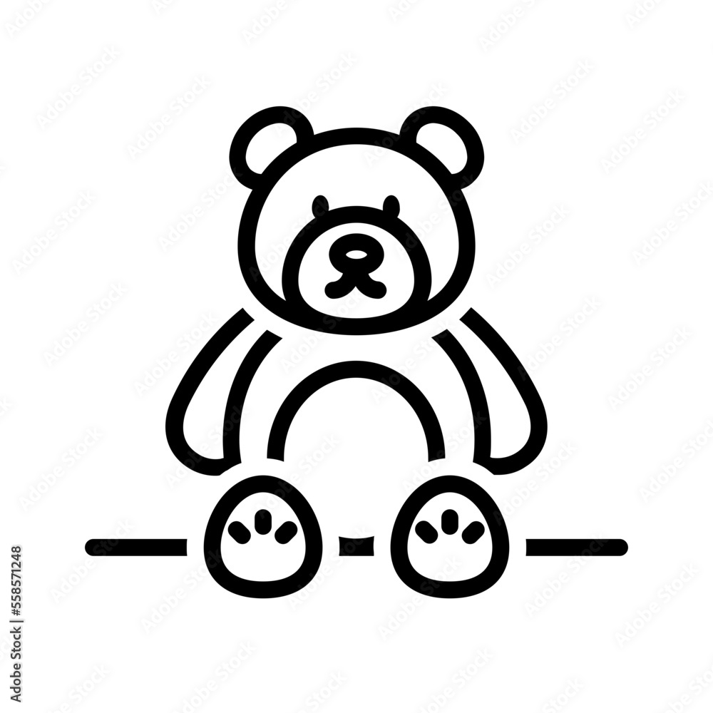 Black line icon for Toy Black line icon for Toy