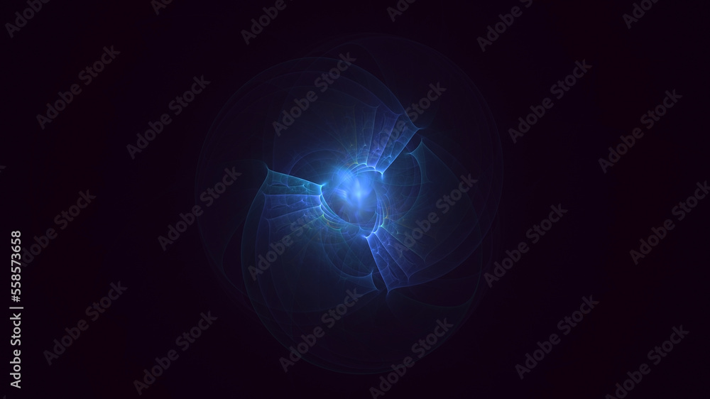 custom made wallpaper toronto digital3D rendering abstract technology fractal background