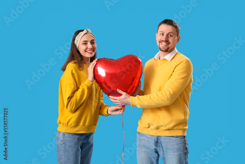 Happy couple in love with b...