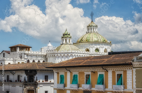 Church of the Society of Jesus domes  Quito  Ecuador.