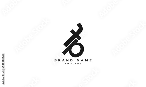 FP, PF, Abstract initial monogram letter alphabet logo design