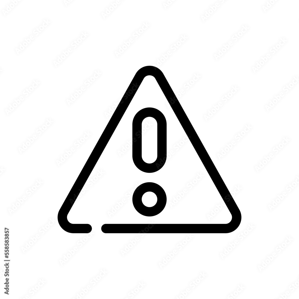 warning line icon warning line icon