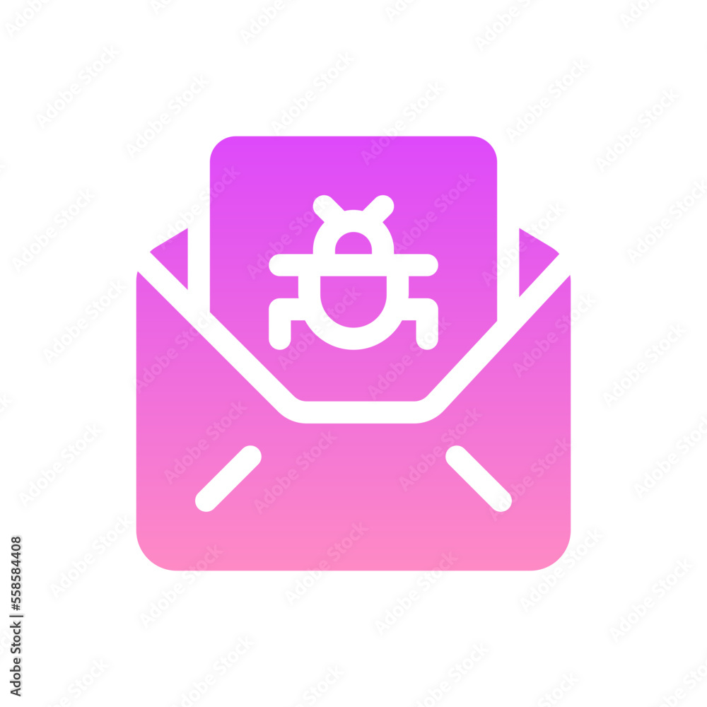 virus flat gradient icon virus flat gradient icon