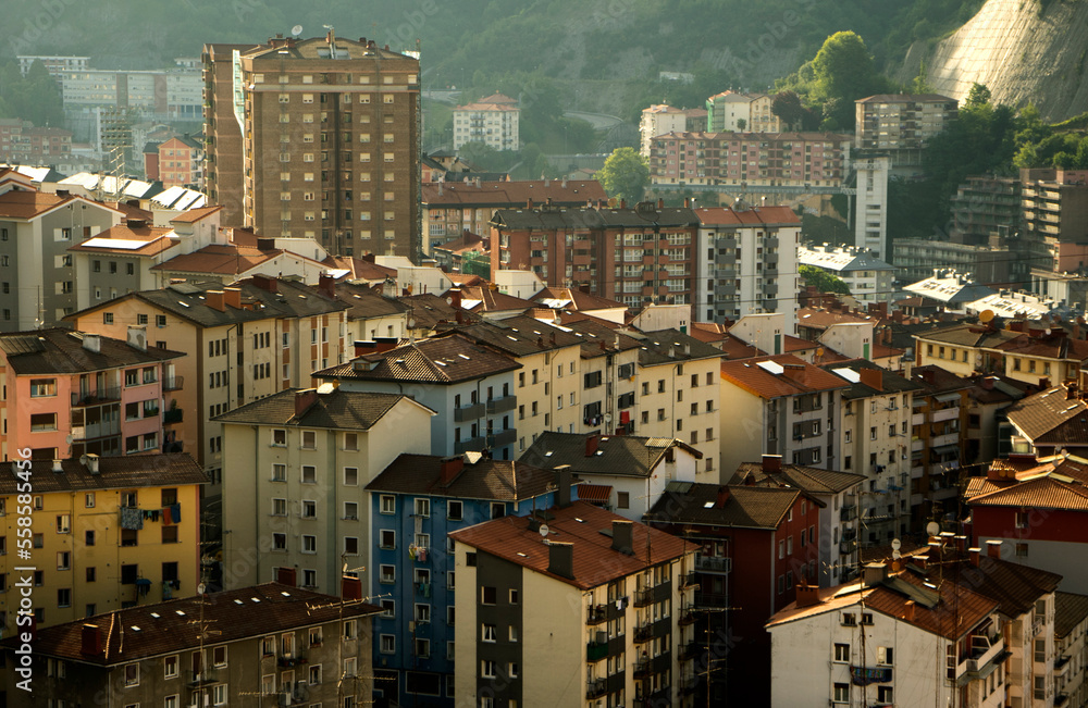 Fotografie Street view of Eibar, Spain