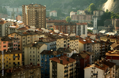 Street view of Eibar, Spain photo