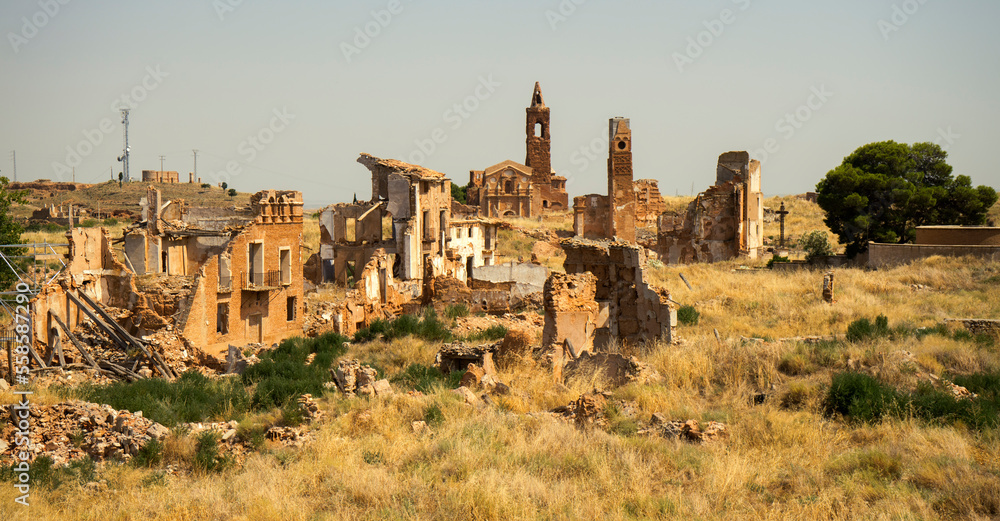 Belchite, a village in Aragon destroyed during the Spanish civil war