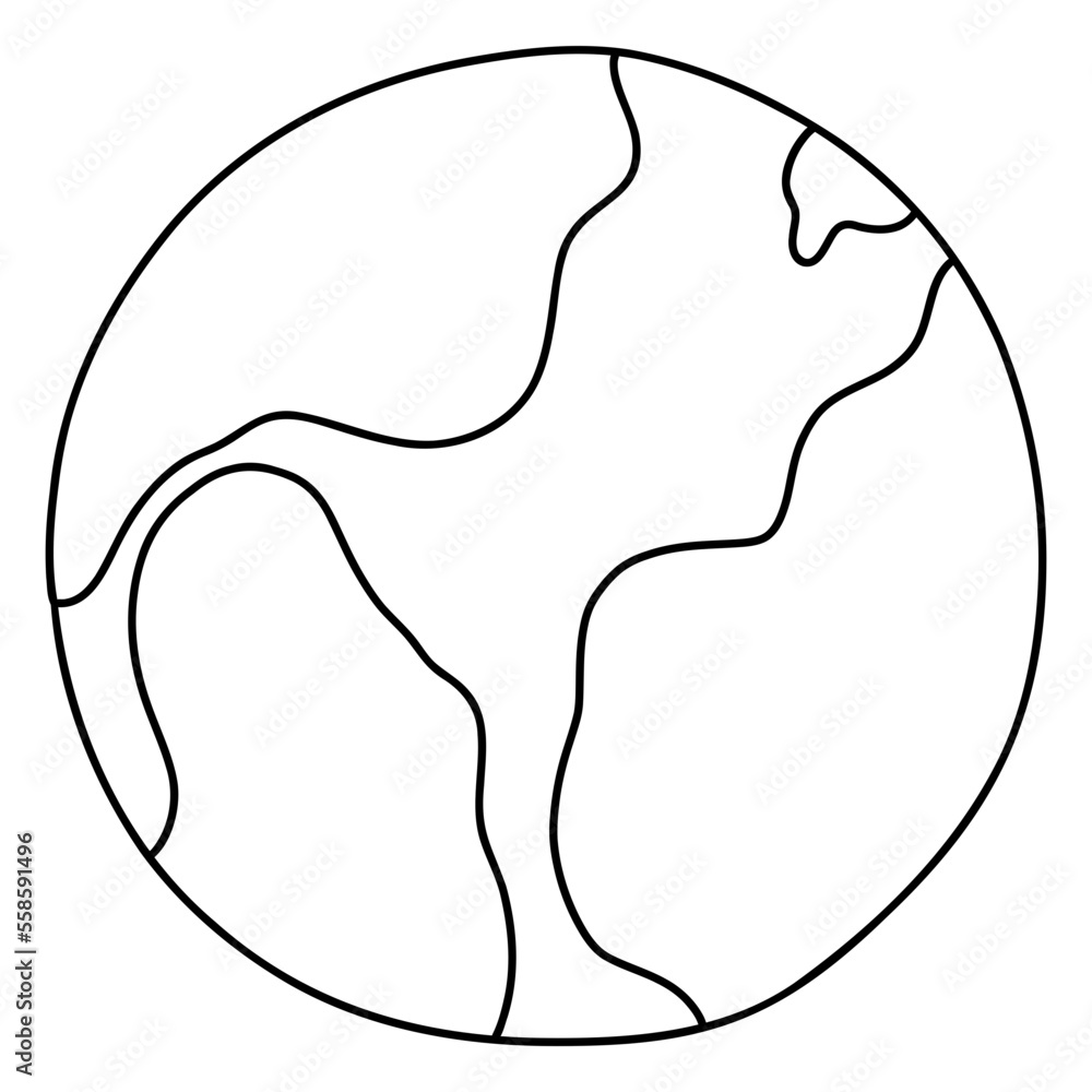 planet hand-drawn, Astronomy and Space concept planet hand-drawn, Astronomy and Space concept