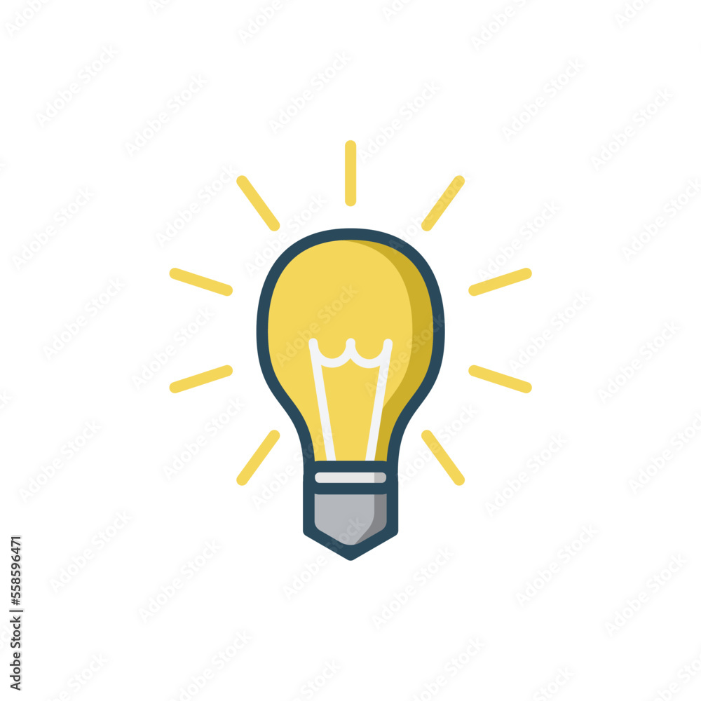 bulb icon design vector template bulb icon design vector template
