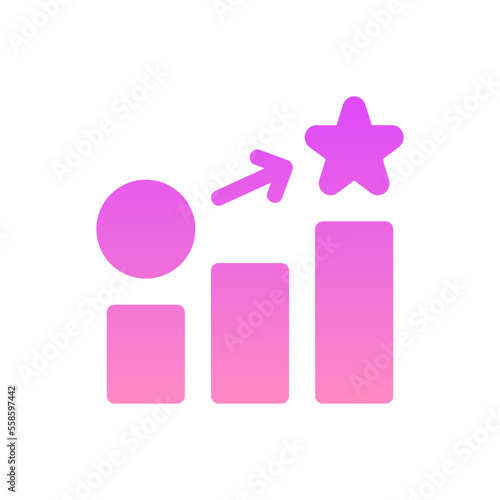 incentive flat gradient icon