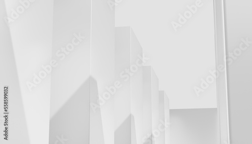Black and white abstract architecture business background
