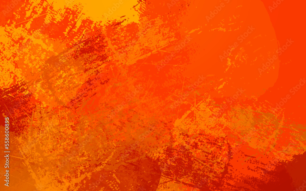 Abstract grunge texture orange color background vector