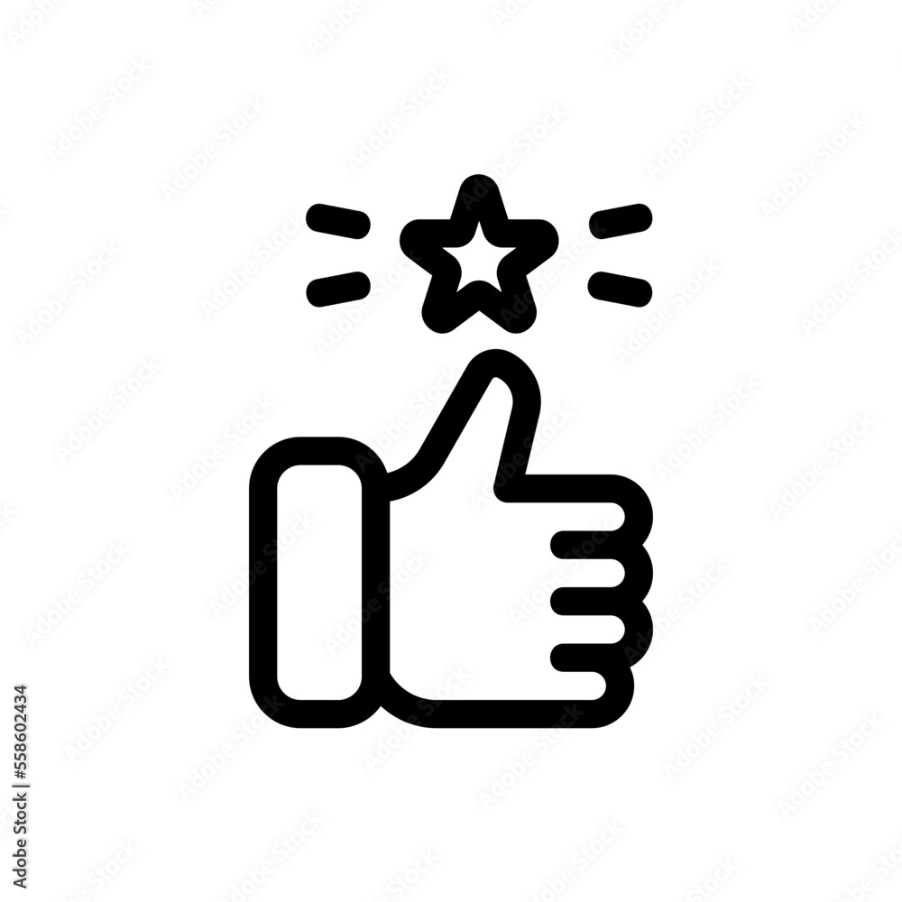 appreciation line icon appreciation line icon