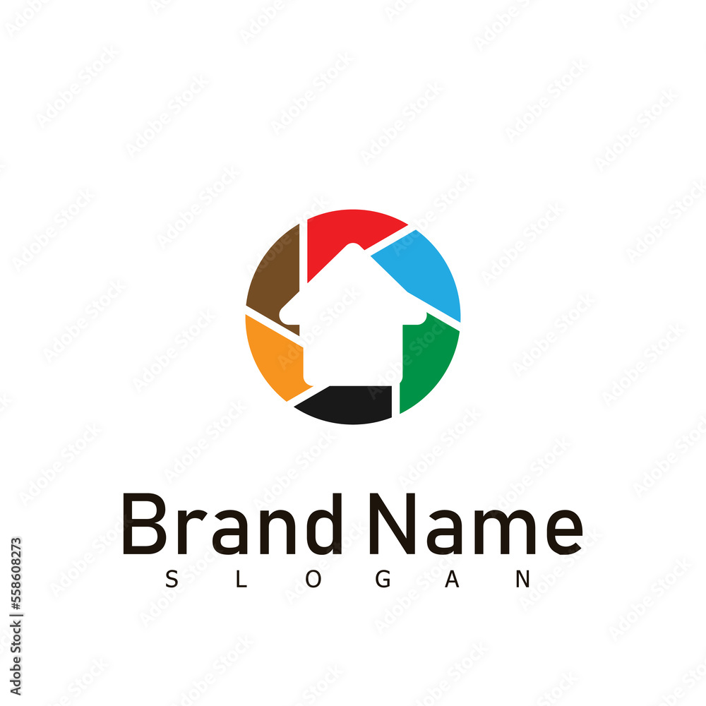 paint home logo design symbol real estate paint home logo design symbol real estate