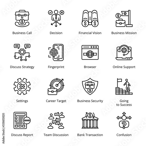фотографія Financial Vision, Business Mission, Settings, Career Target, Business Security,